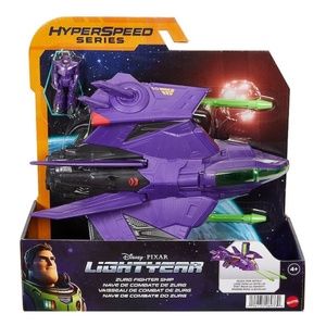 Mattel Disney Pixar Toy Story Buzz Lightyear Zurg Fighter Ship Hyperspeed - NEW